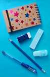 Kit de escrita azul