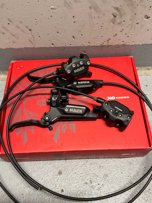 Hamulce hydrauliczne SRAM Maven Base - nowe, komplet, przód i tył