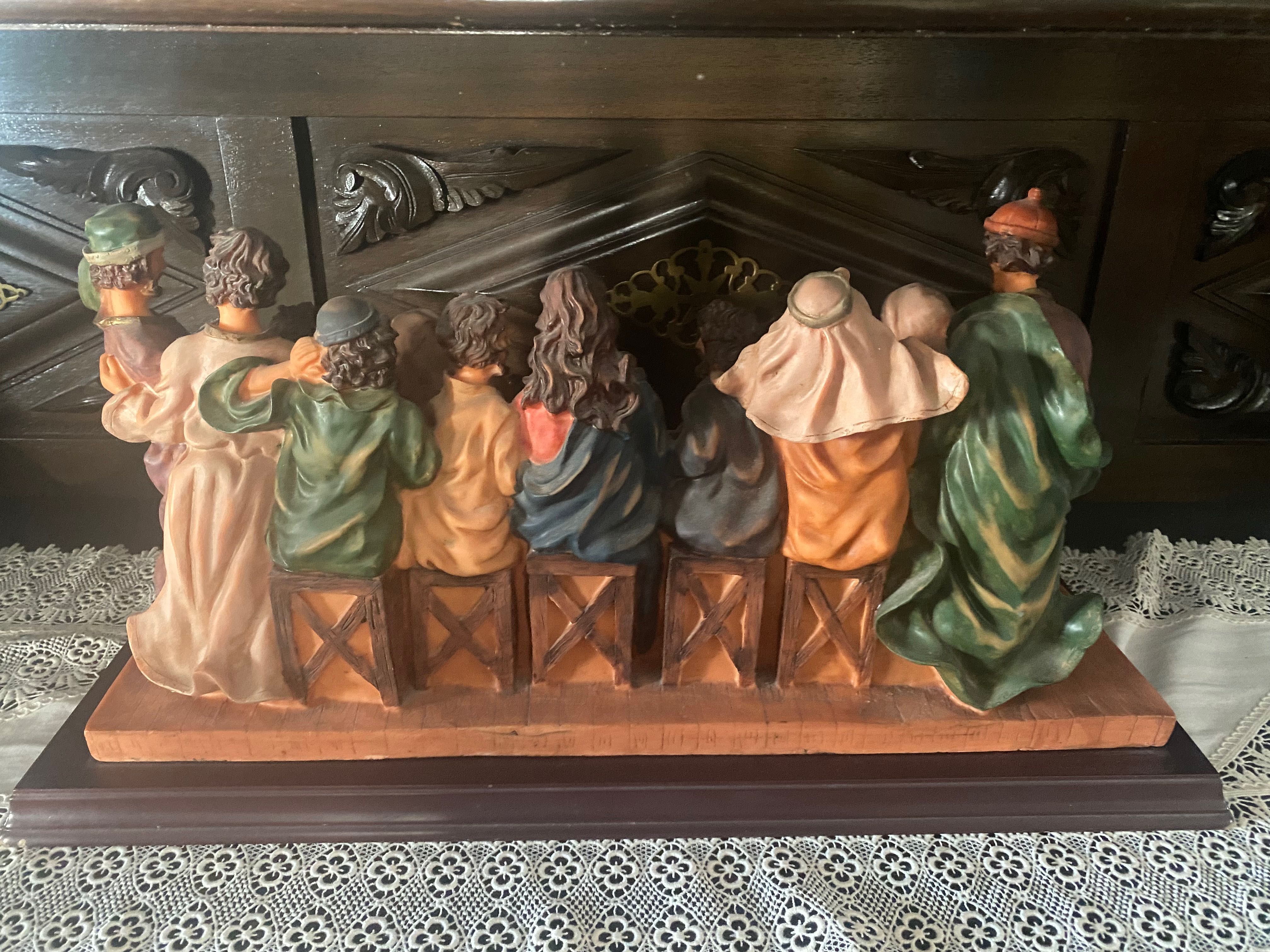Última Ceia em marfinite 58X25 cm Feito em Portugal