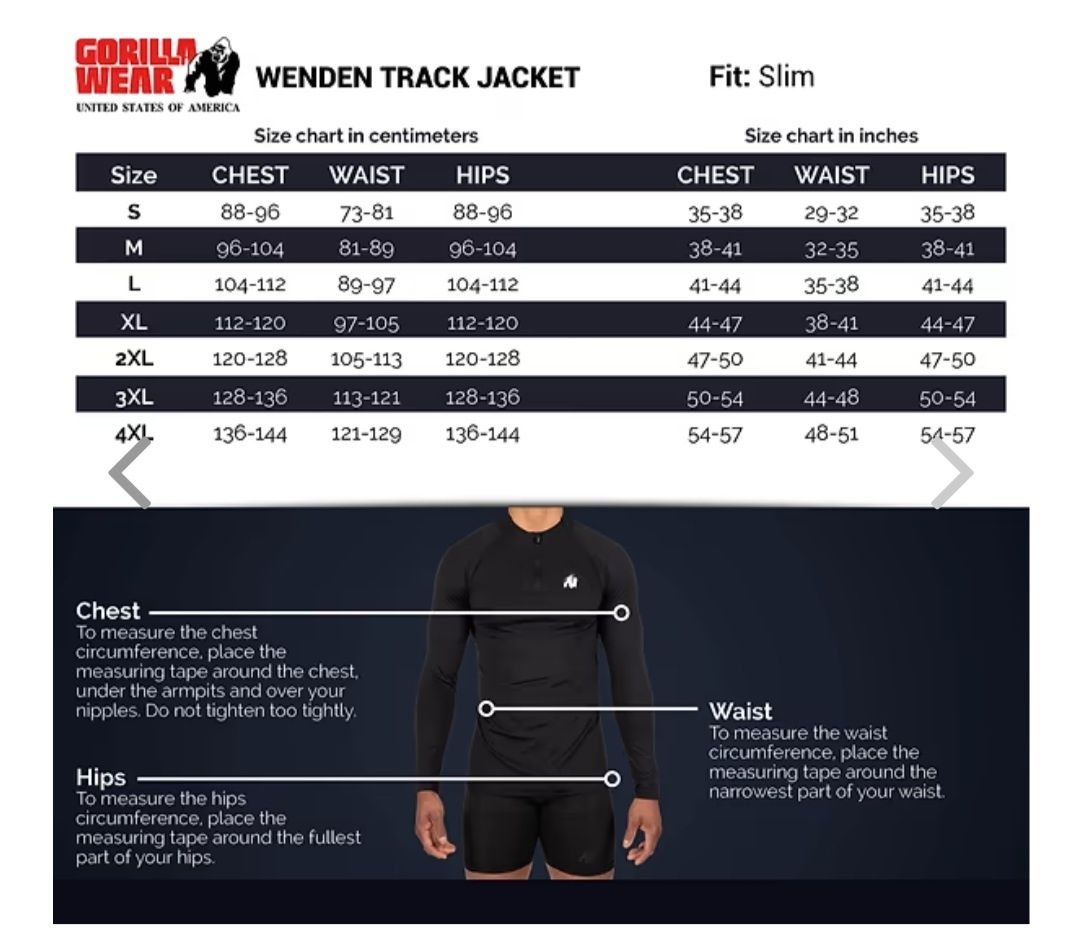 Спортивная кофта бренда Gorilla Wear (Wenden Track Jacket) size L