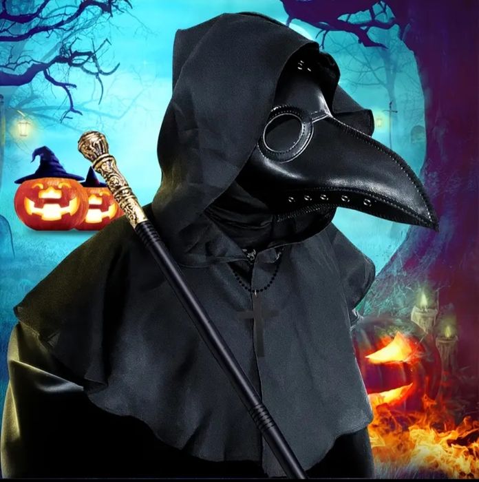 Набор из 5 предметов для костюма Доктора Чумы на Хэллоуин в стиле стим