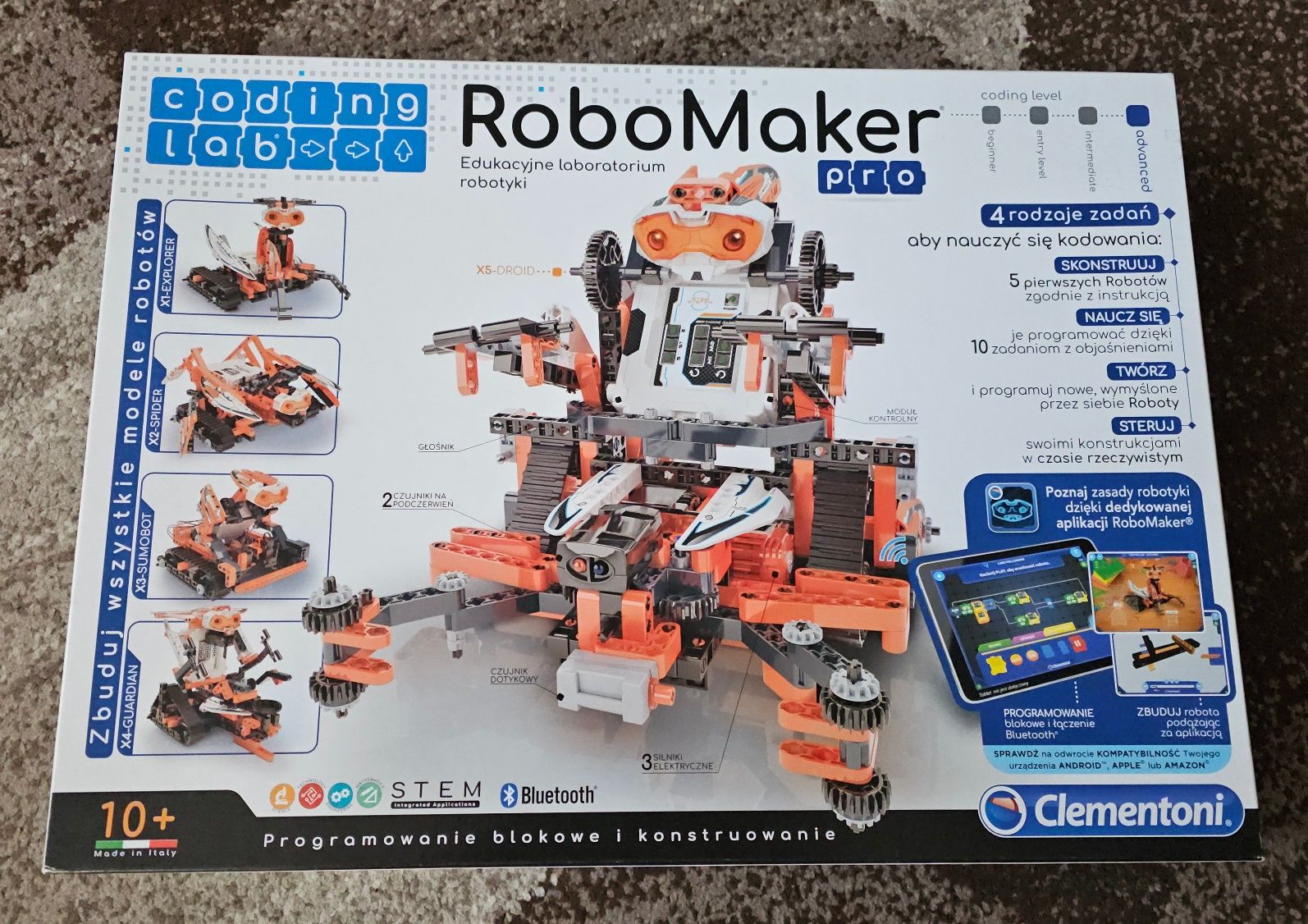 Dwa zestawy Clementoni - RoboMaker i Laboratorium mechaniki
