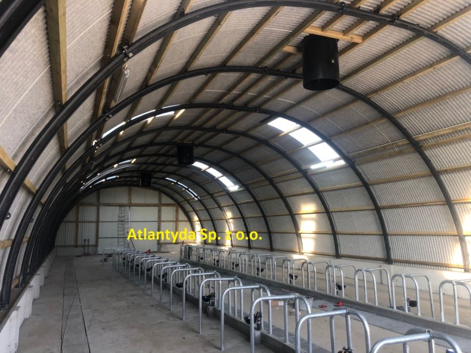 Hala Łukowa stalowa 10x15m wiata hangar garaż NOWA przęsło konstrukcja