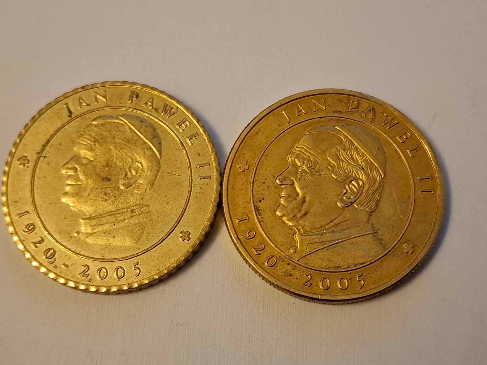 Monety Medale Jan Paweł 2