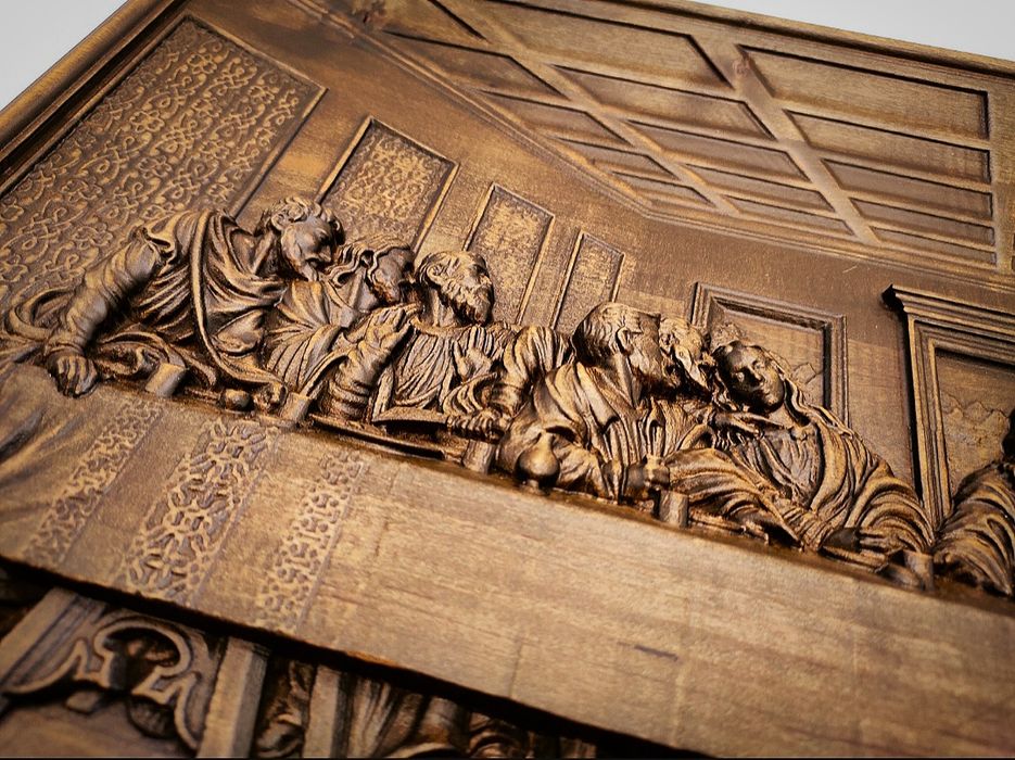 3d різьба Тайна вечеря ікона