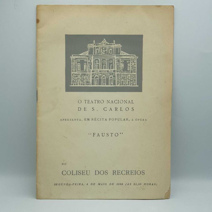Livro - Guia Teatro Nacional de S. Carlos Apresenta - Fausto - Ref.Esc