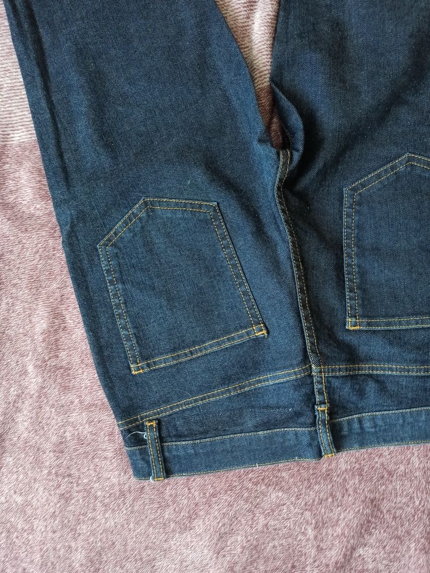 Granatowe jeansy/dżinsy skinny r. 30 XS