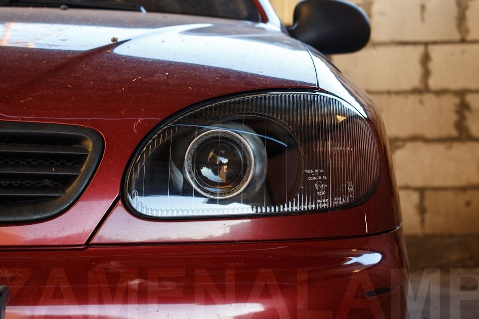 Фары Део Ланос Сенс линзы ксенон лампы блоки розжига