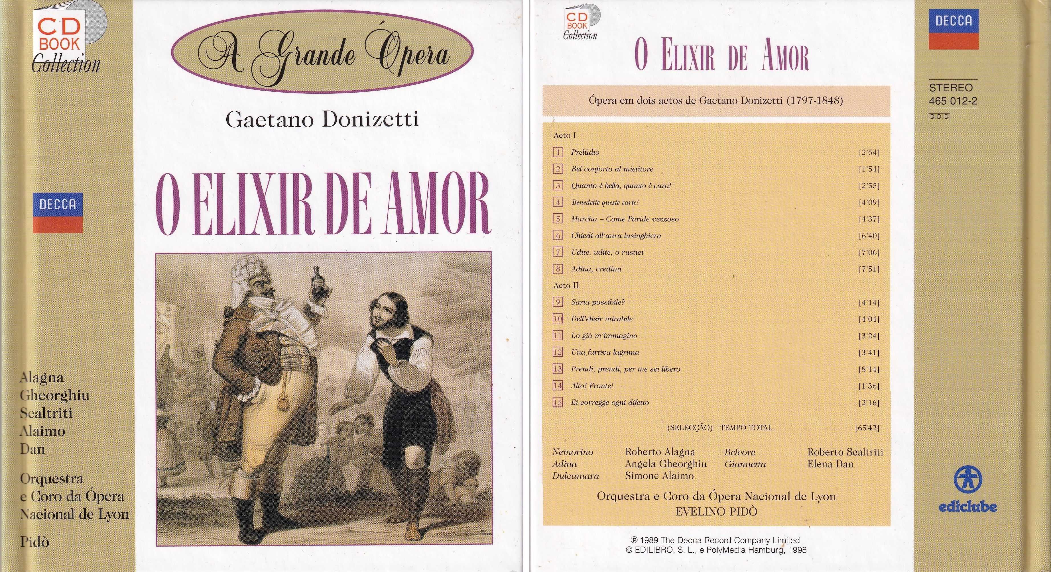CD Book - (A Grande Opera) - O Elixir de amor
