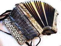 vintage acordeão de botões HOHNER Victoria Club IIB