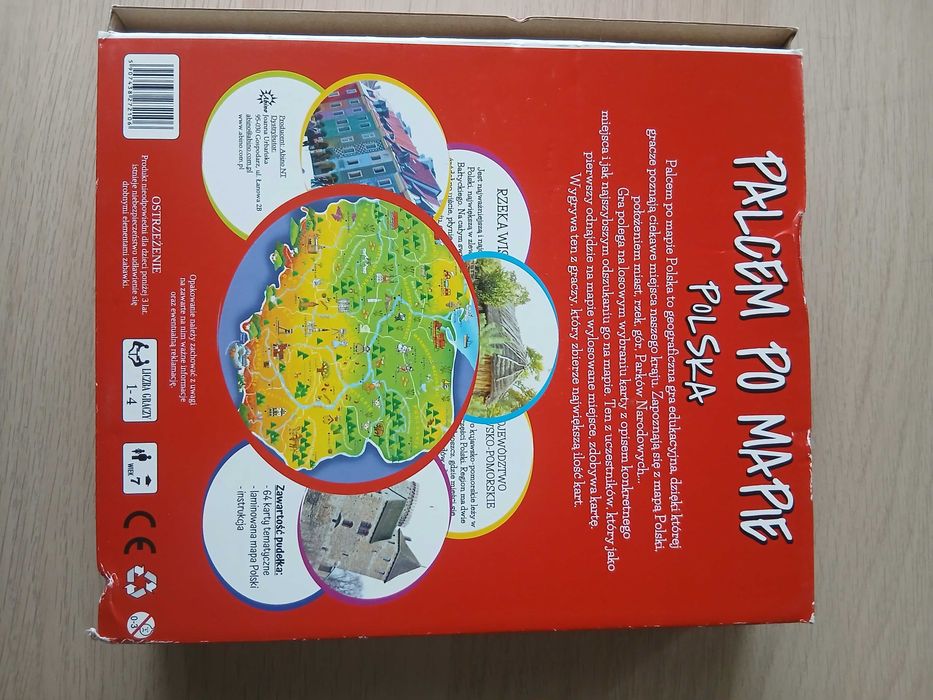 Palcem po mapie Polska gra edukacyjna