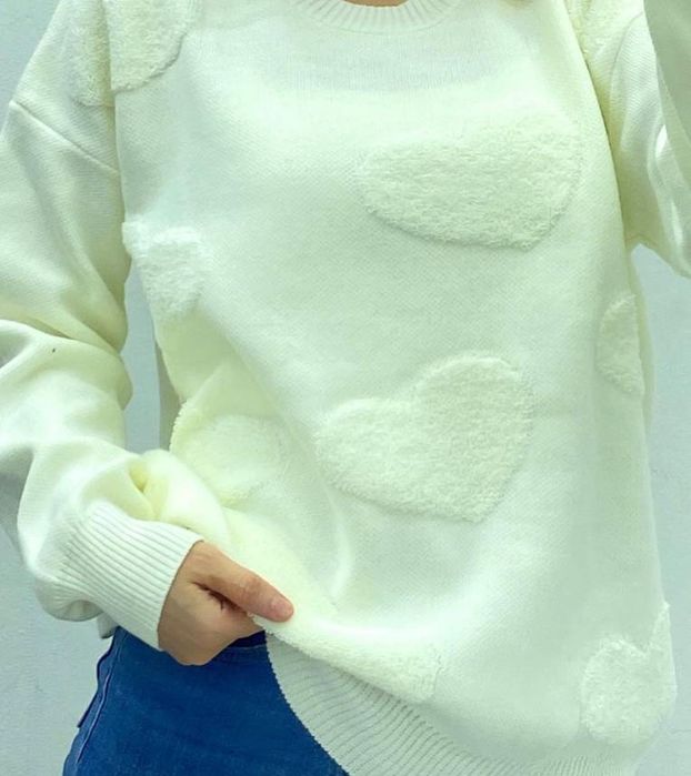 Светр кофта Турція з сердечками 44-54