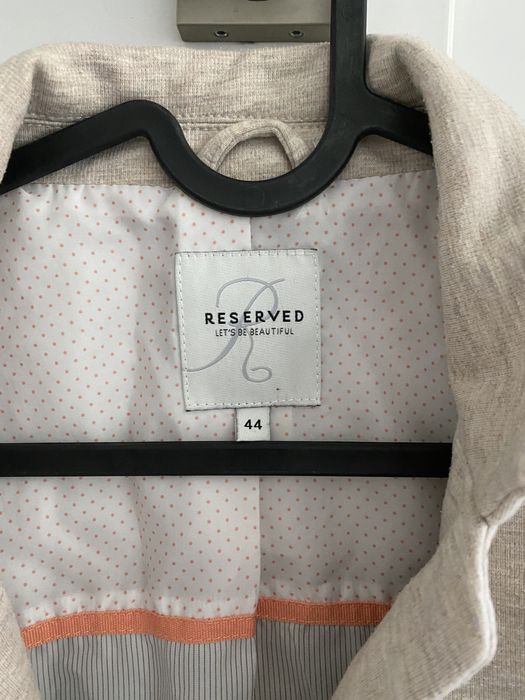 Kremowa- beżowa marynarka Reserved rozm. 44
