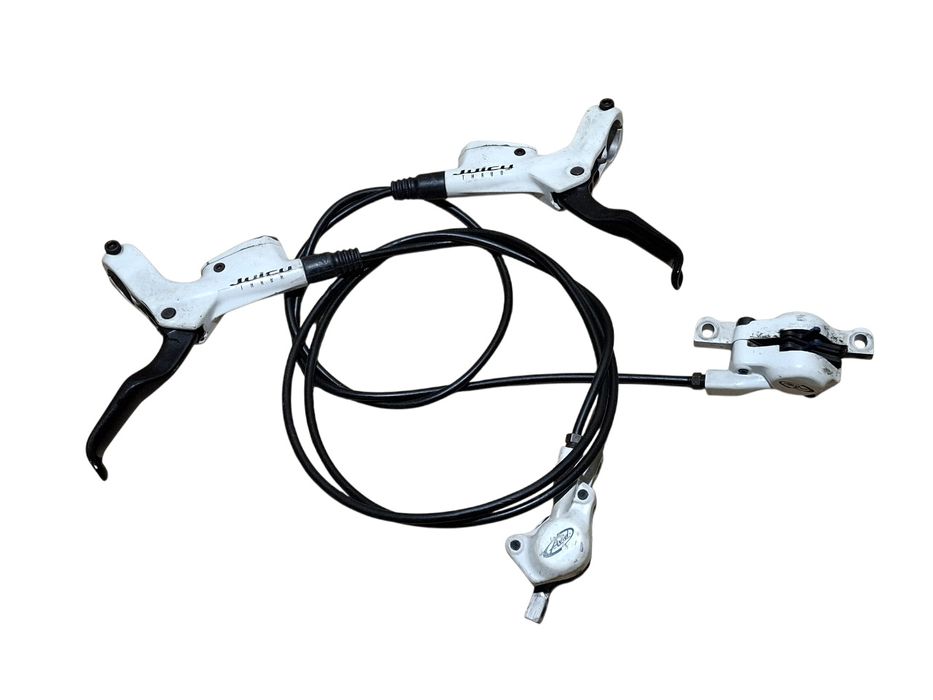 Hamulce Hydrauliczne Avid Juicy Three Biały Komplet Hamulec Przód Tył