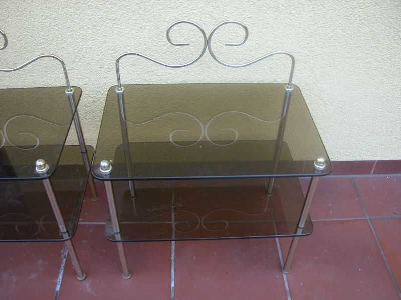 szafki nocne ze szkłem