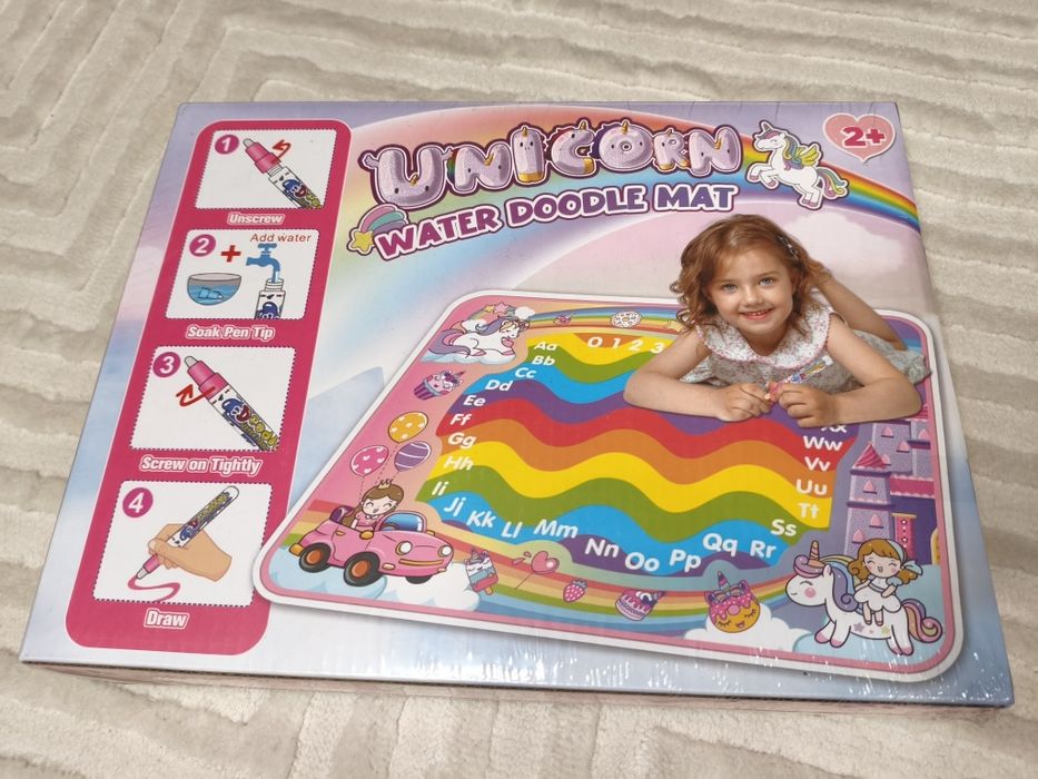 Wodna mata do malowania Jednorożce dla dziewczynki +2 lata Mikołaj