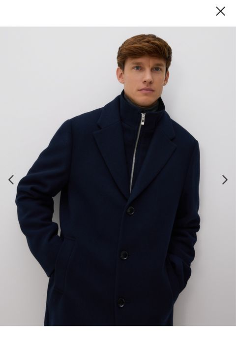 Пальто з тканини з додаванням вовни reserved