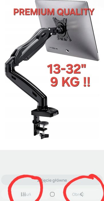 !! Uchwyt do Monitora 13-32 " biurkowy PREMIUM Super Jakość !!