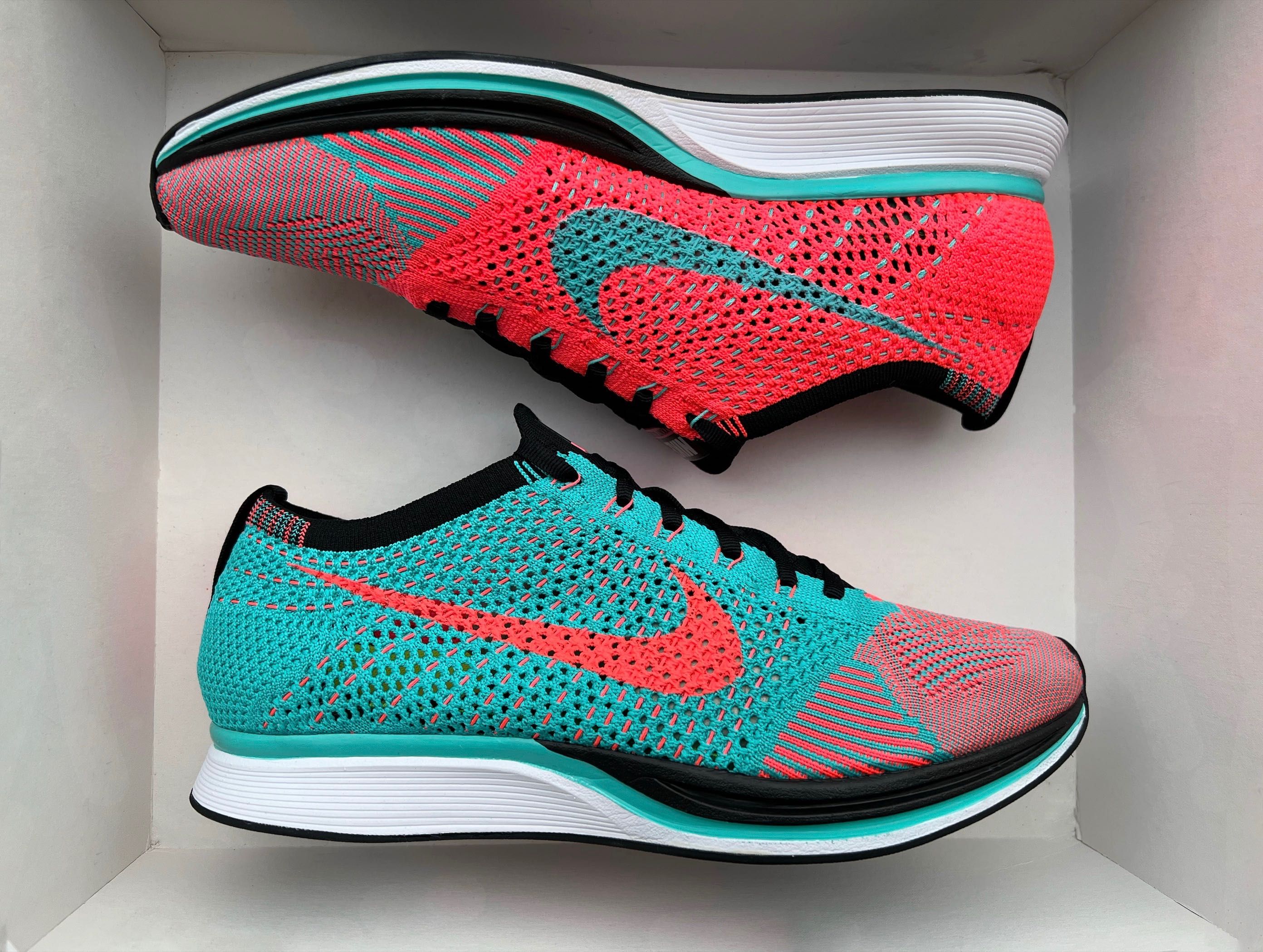 Nike Flyknit Racer – HYPER JADE – EUR 42.5 / US9