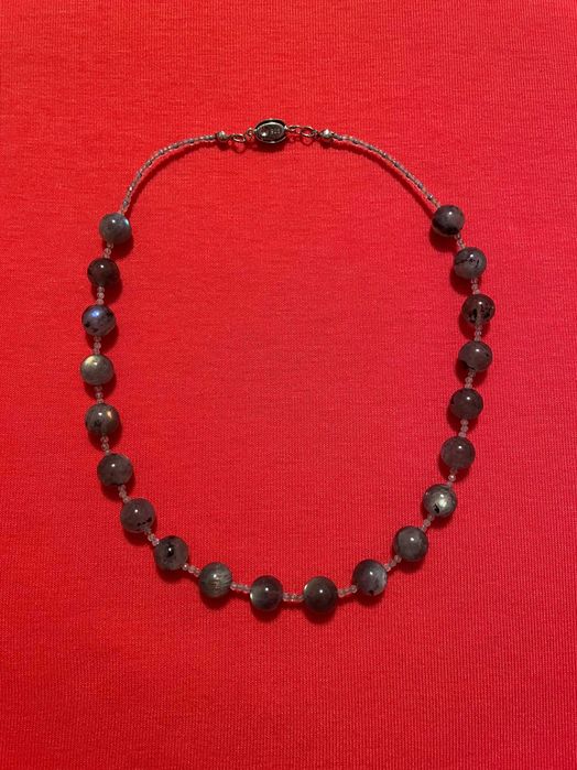 Чокер лабрадорит унісекс. Намисто. Бусы.