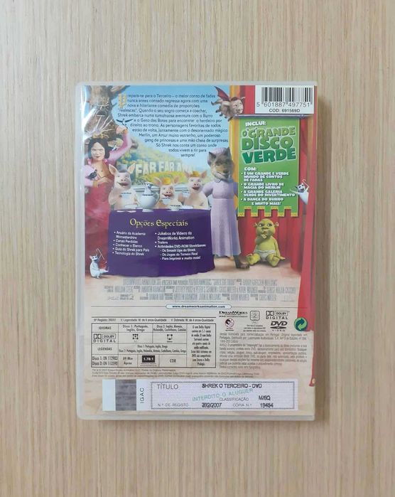 Shrek + Shrek 3D / Shrek - O Terceiro (DVD)