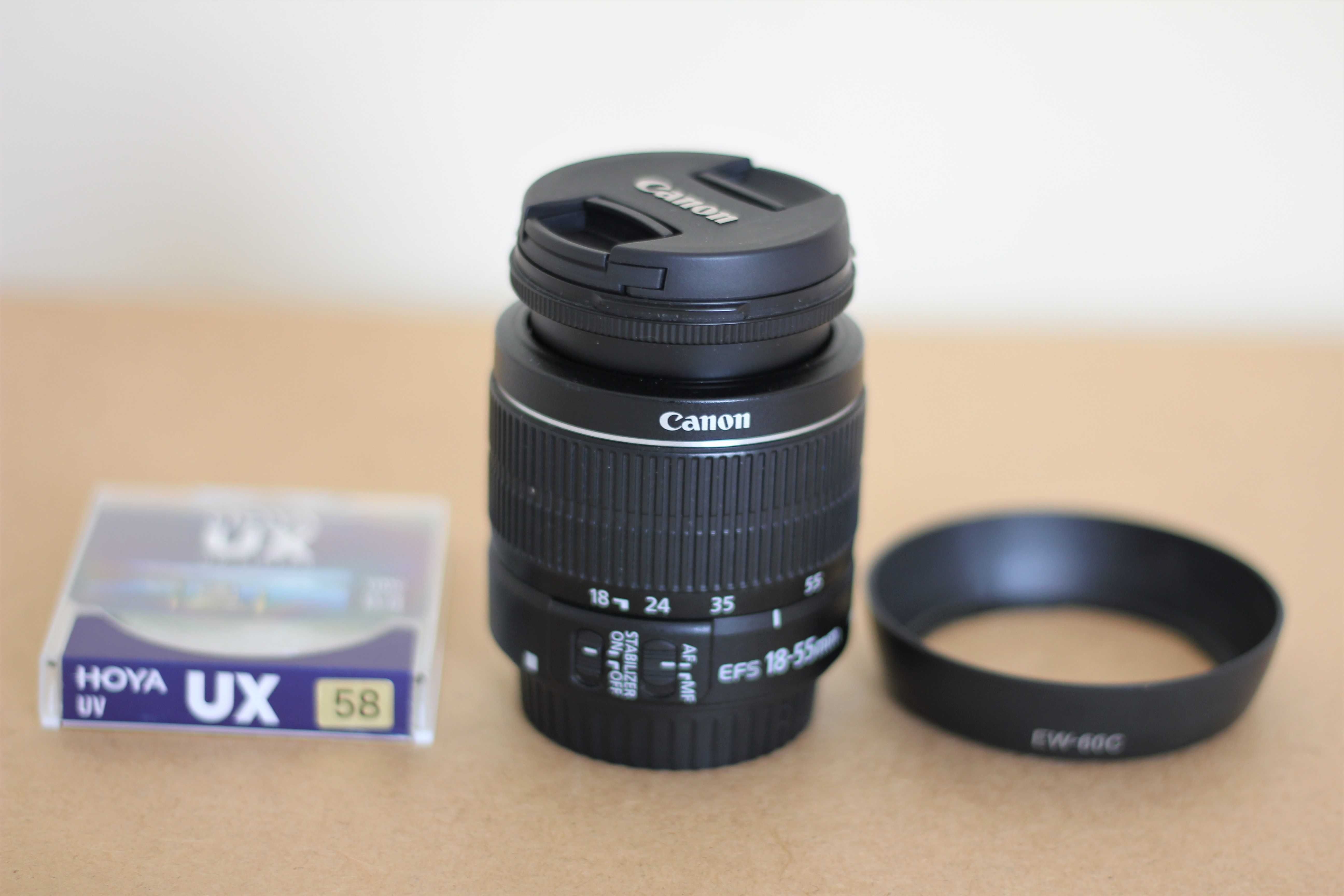 Objetiva CANON  EFS 18-55 mm  lente Canon EF-S 18-55mm f/3.5-5.6 IS II