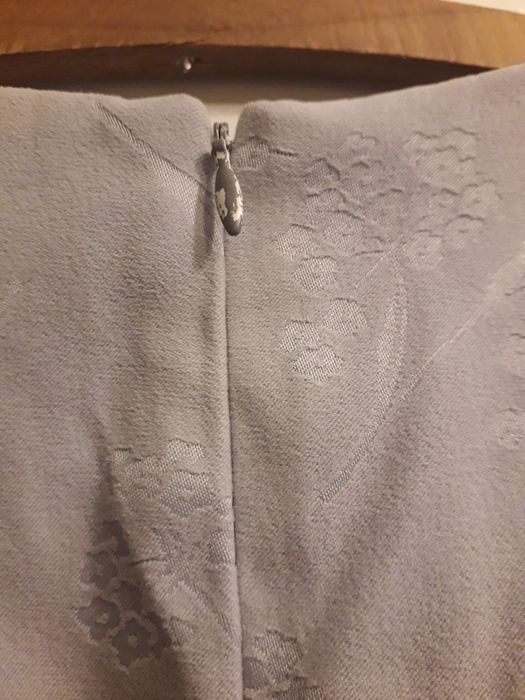 Sukienka S szara na lato biurowa co dzien vintage