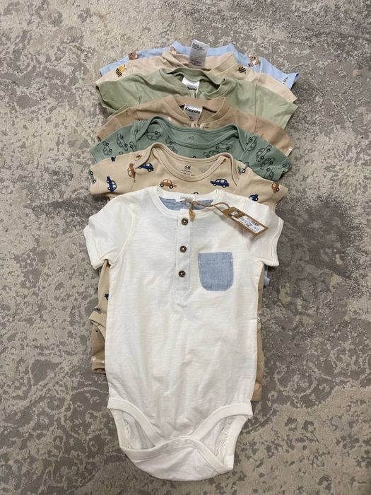 H&M, Kappal, Newbie Комплект бавовняного одягу 80-го розміру,