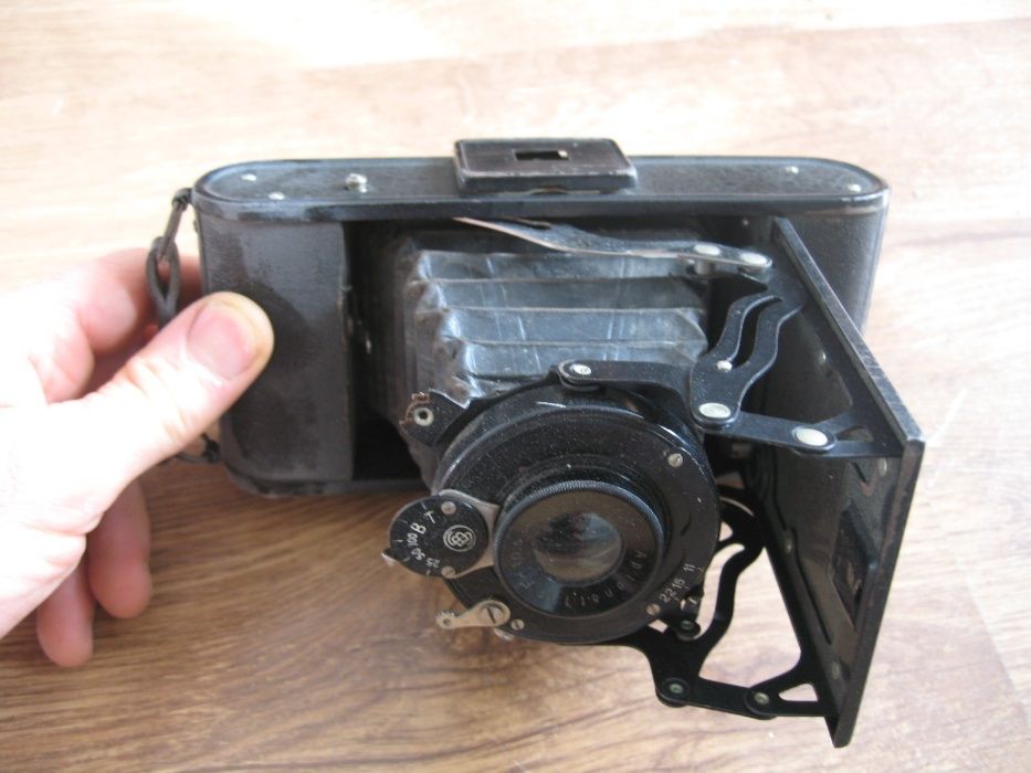 Stary aparat fotograficzny kolekcjonerski miechowy oryginał-pokrowiec
