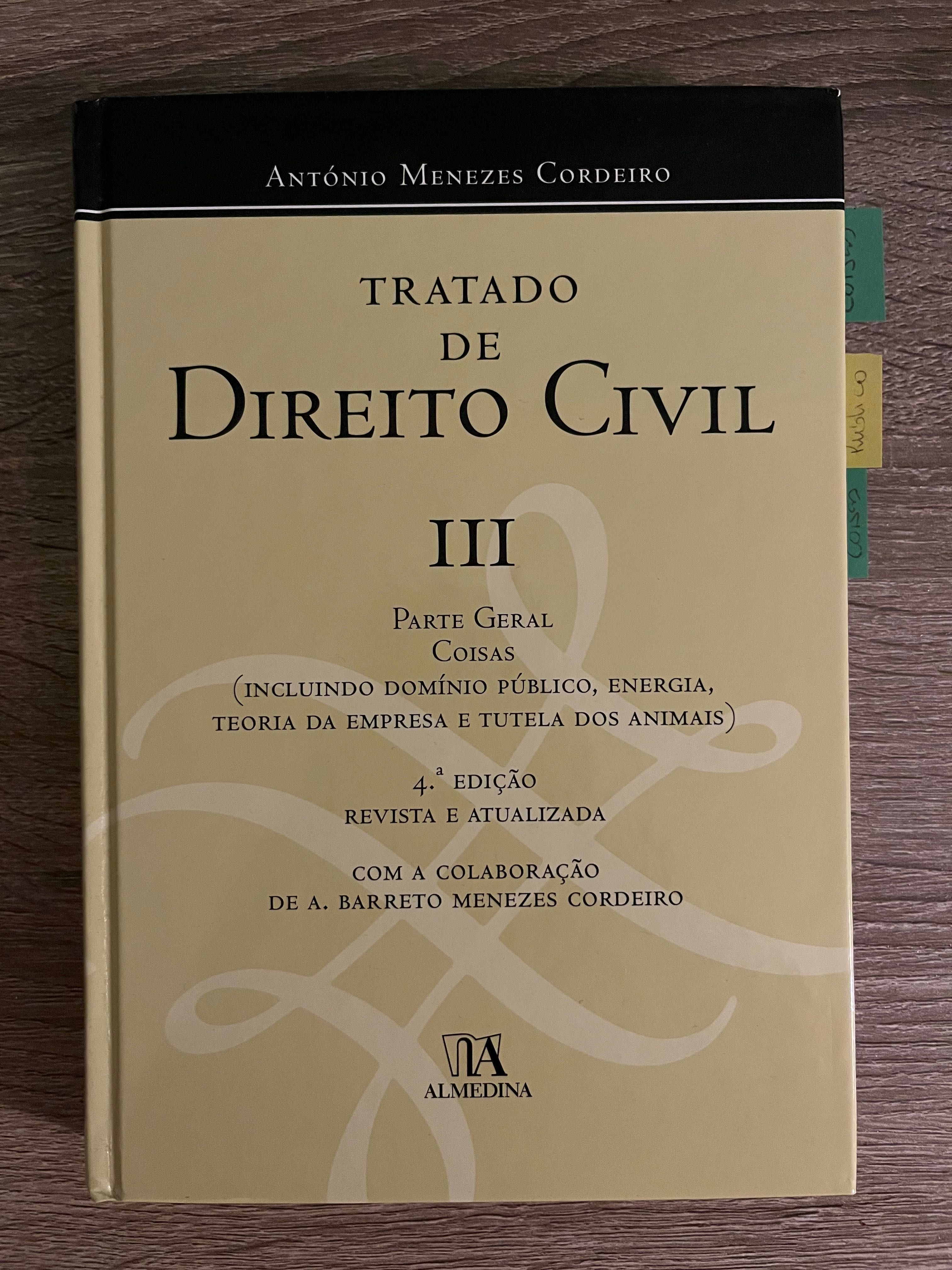 Tratado de Direito Civil III Menezes Cordeiro