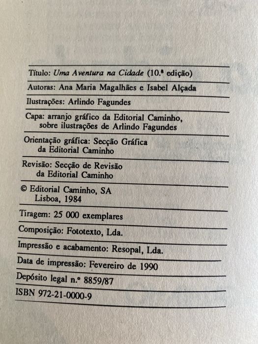 Livros de Uma Aventura e da Patricia