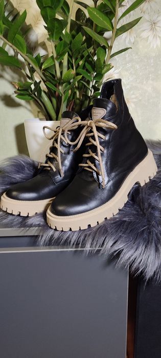 Черевики шкіряні жіночі на хутрі