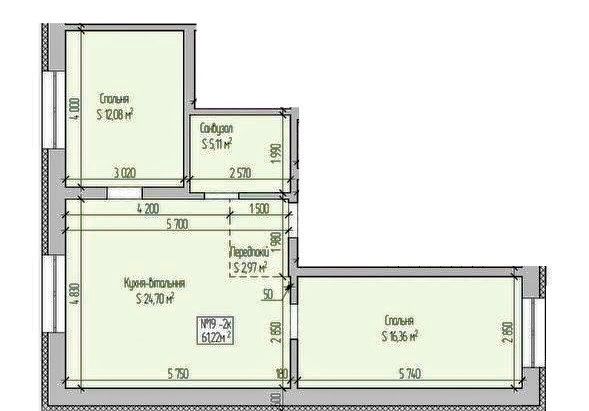 Продам 2-кімнатну квартиру в зданій новобудові