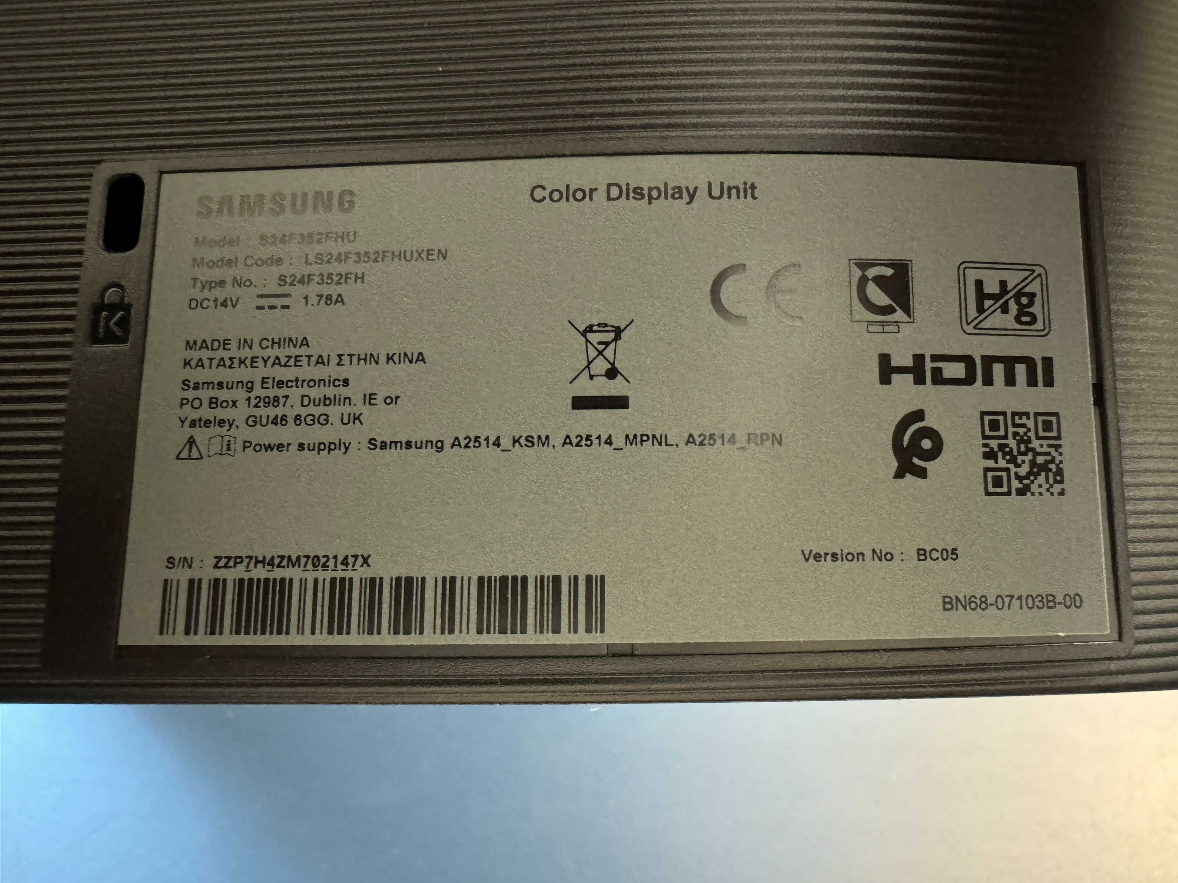 Monitor Samsung 24 cale S24F352FH Sprawny w 100% Stan Bardzo Dobry