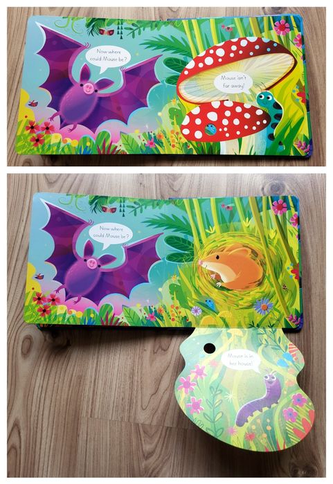 Play Hide & Seek with Fox Usborne z klapkami po angielsku