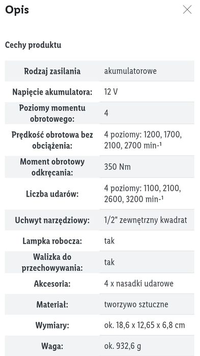 PARKSIDE PERFORMANCE® Akumulatorowy klucz udarowy 12 V, PPDSSA 12 A1