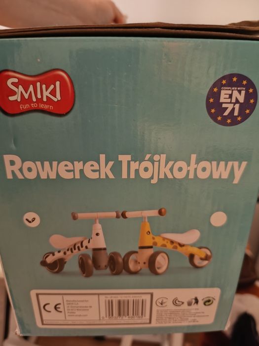Rowerek biegowy smiki zebra
