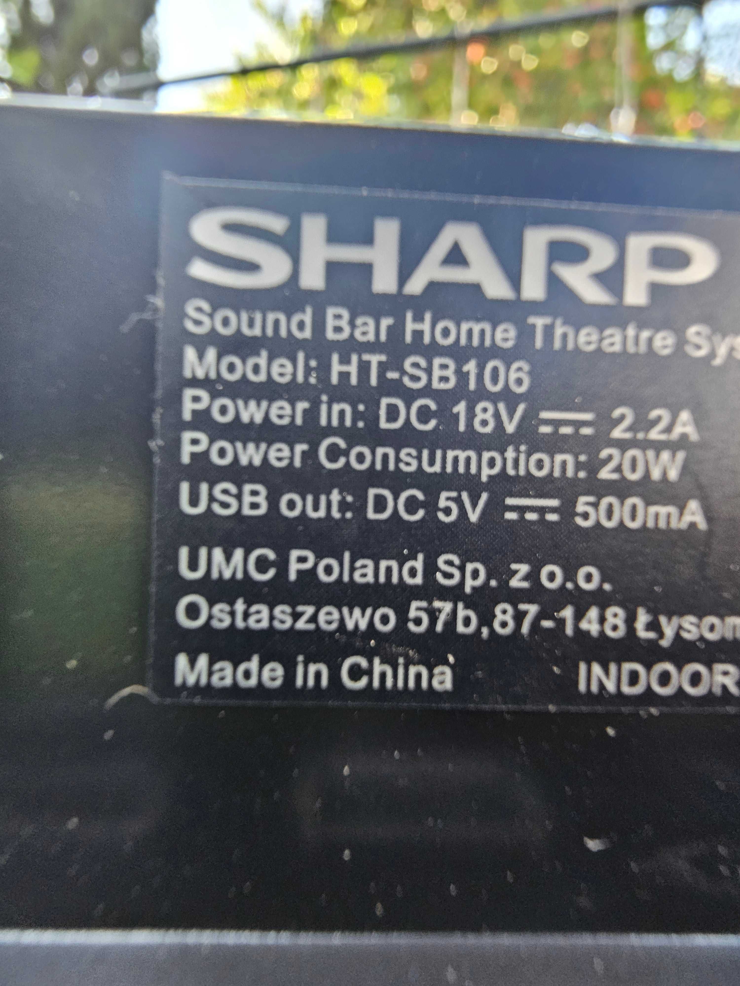 Soundbar Sharp  HT-SB 106