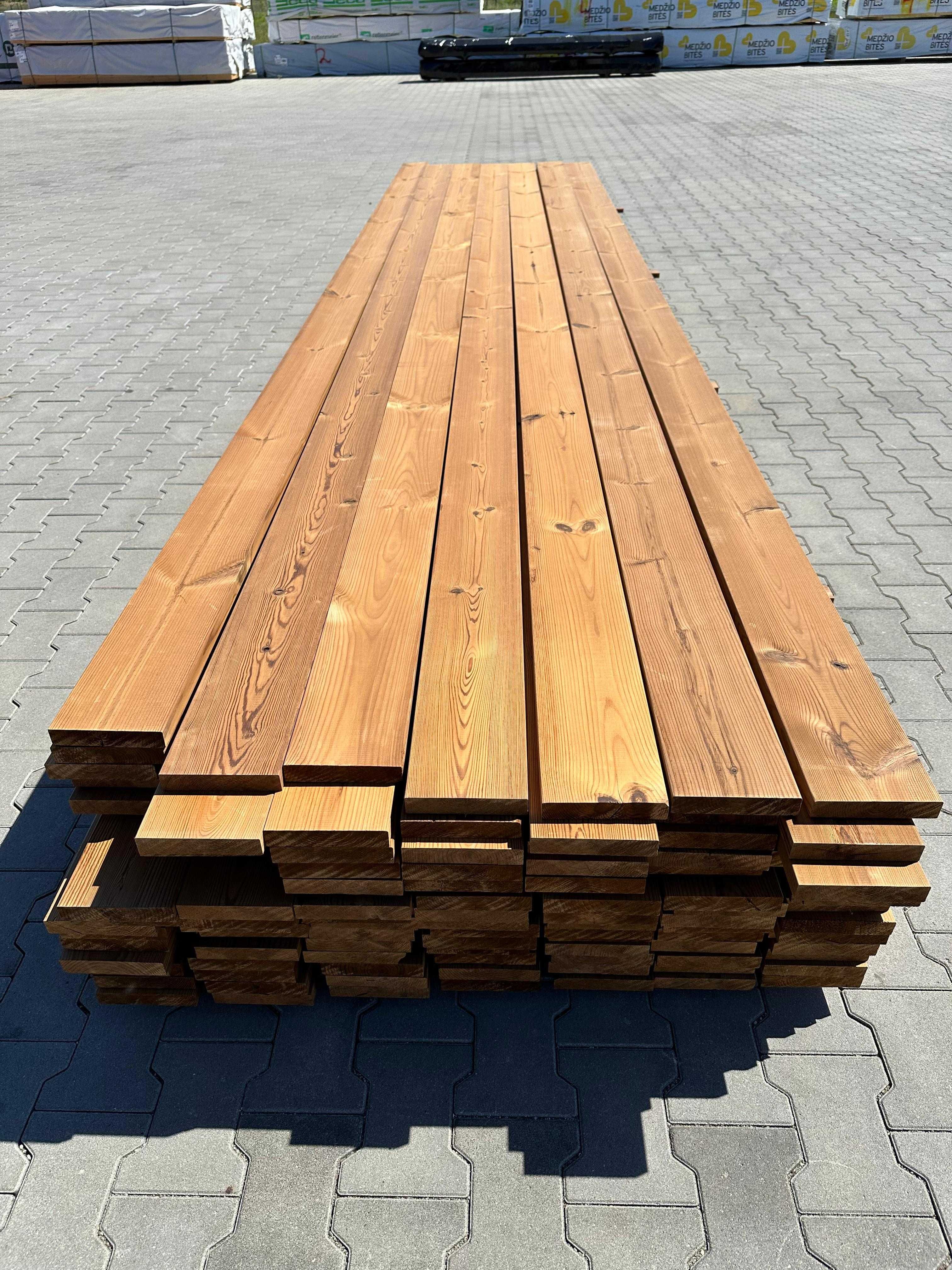 Deska tarasowa thermo termo sosna gładka 26x138mm