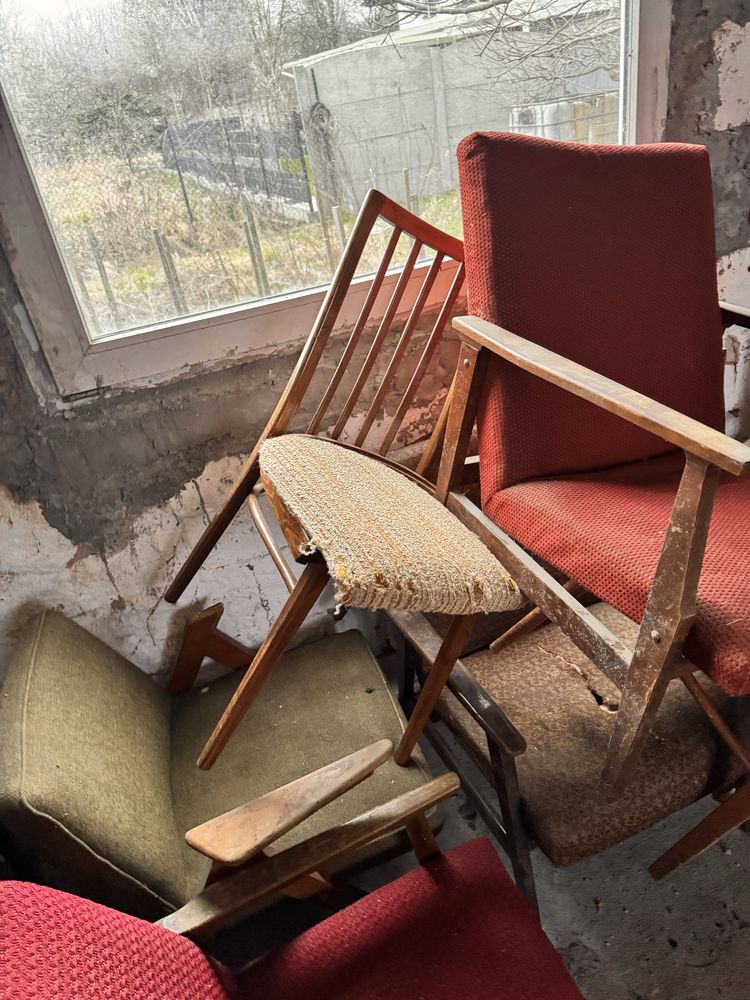 Fotel stary prl jak lisek snieznik ? Vintage krzeslo antyk do renowacj