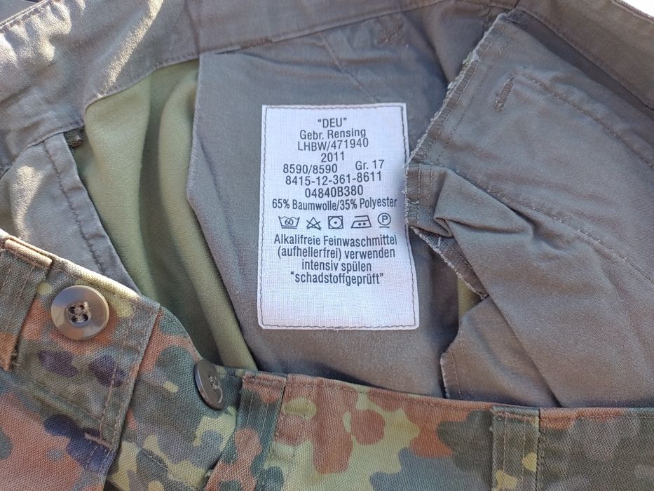 Spodnie BW Flecktarn, rozmiar 17, stan bardzo dobry!