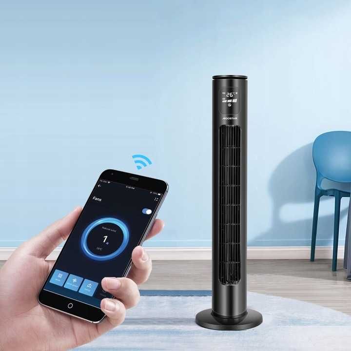 Wentylator kolumnowy stojący SMART 50W – WiFi + Bluetooth AIGOSTAR