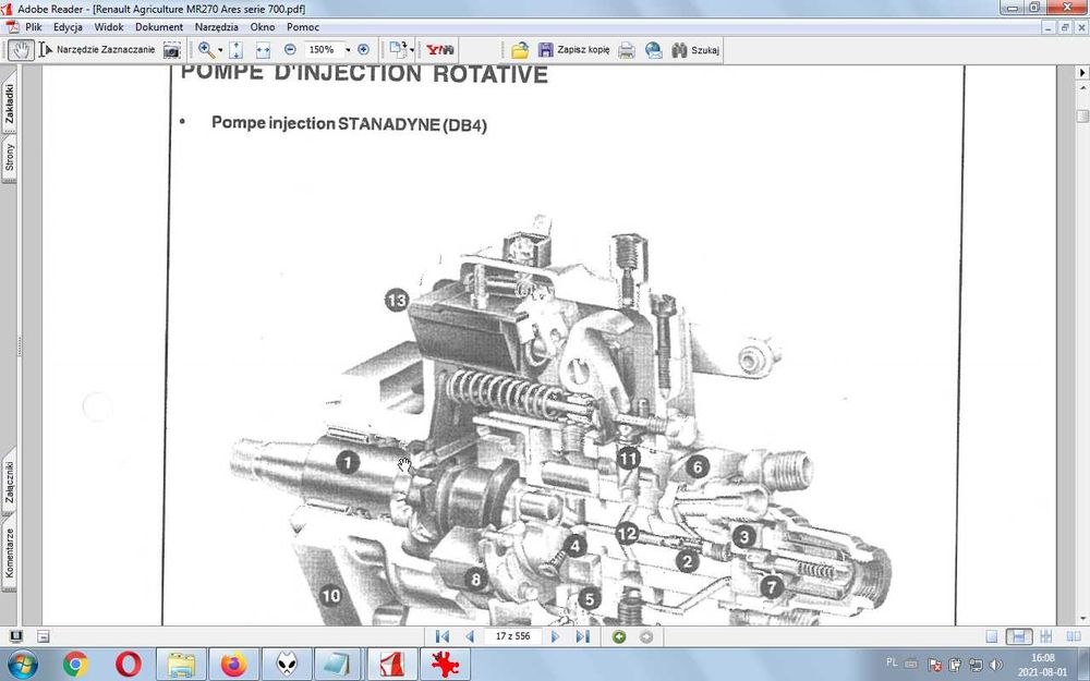 instrukcja napraw Renault Ares 710, 720, 725, 735.