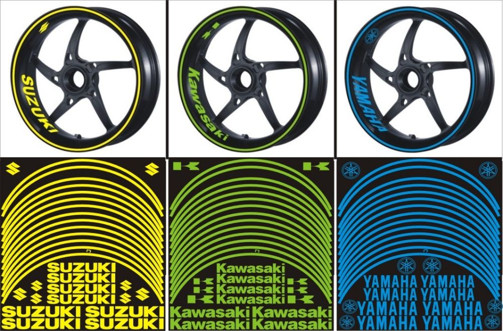 Naklejki Paski na felgi Motocykl Auto