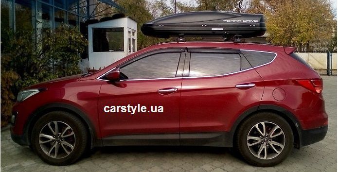 Бокс на крышу авто Terra Drive 480 литров черный матовый 196*75*43 БУ