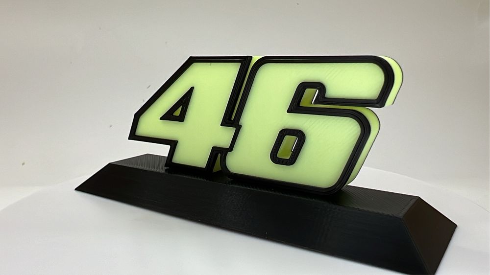 Valentino Rossi 46 Numer dekoracja gadżet dla fanów VR46 The Doctor