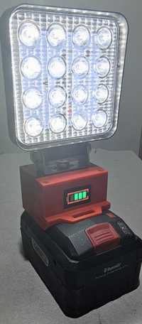Lampa robocza do akumulatora Parkside 20v ze wskaźnikiem LED