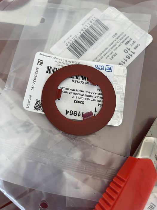 Ступичная шайба кольцо Chevrolet Bolt Opel Ampera