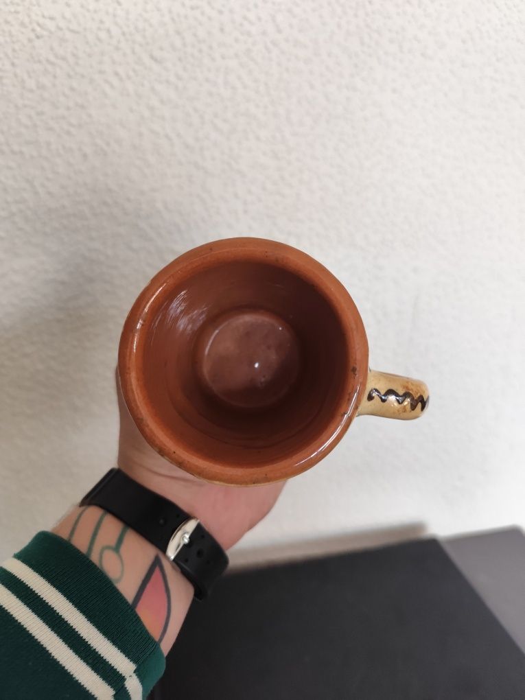 Kubek ceramika łysa góra vintage retro prl