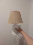 Lampa nocna boho biała